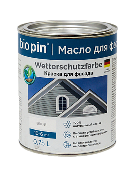 Краска для фасада 0,75л бесцветная