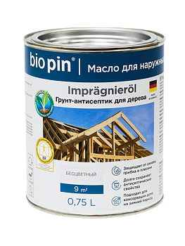 Грунт-антисептик для дерева Biopin 0,75л