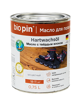 Масло с твердым воском Biopin 0,75л